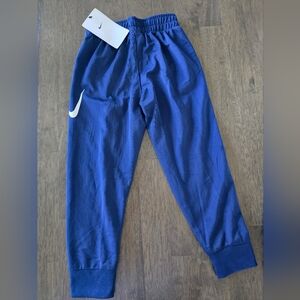 Nike Blue Joggers with White Swoosh